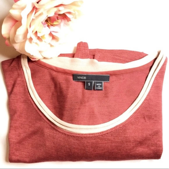 Vince blouse short sleeve stretchy tee shirt too - Picture 4 of 6